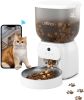 Automatic Cat Feeder with Camera, 1080P HD Video Cat Food Dispenser with Stainless Steel Bowls WiFi Automatic Pet Feeder with 2 Way Audio,Smart App Co