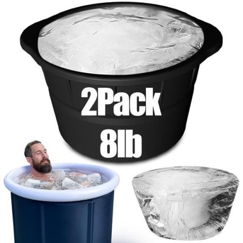 2 Pack 8Lbs Extra Large Ice Cube Molds, Reusable Large Ice Cube Tray, Foldable Silicone Ice Cube Mold, Perfect Ice Baths, Cold Plunge, Chilled Coolers 2 Pack 8Lbs Extra Large Ice Cube Molds, Reusable Large Ice Cube Tray, Foldable Silicone Ice Cube Mold, Perfect Ice Baths, Cold Plunge, Chilled Coolers