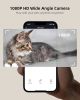 Automatic Cat Feeder with Camera, 1080P HD Video Cat Food Dispenser with Stainless Steel Bowls WiFi Automatic Pet Feeder with 2 Way Audio,Smart App Co