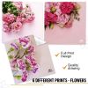 Microfiber Cleaning Cloth for Glasses Lens Cleaning Cloth Microfiber Cloth for Phone Screens Camera Lens Cleaner 6 pcs Flowers Pattern