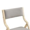 2 Pack Modern Folding Chairs with Padded Seat and Back, Wooden Dining Chairs Extra Chair for Guests Living Room Office Wedding Party