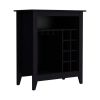 Bar Cabinet Castle, Living Room, Black