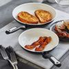 2PK (8" and 11") Ceramic Nonstick Breakfast Set Black