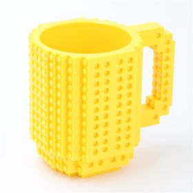 Block Design Gift Cup Holder (Color: Yellow)